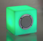 LED Garden Lamp Cube Speaker in Polyethylene 15x15cm