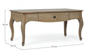 Domitille classic 1-drawer wooden coffee table