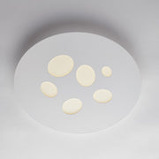 Metal ceiling light with integrated LED six lights White 32x h5 cm
