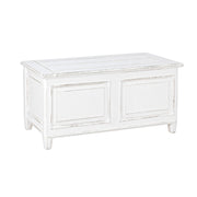 Colette rustic chest in white melamine wood