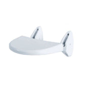 Foldable Wall Mounted Disabled Seat - White 35x25 cm