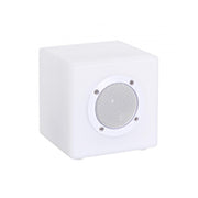 LED Garden Lamp Cube Speaker in Polyethylene 15x15cm