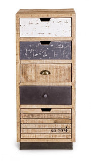 Tudor 5-drawer industrial style chest of drawers