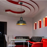 Suspension lamp Kumbet MDL3053 black metal inner gold