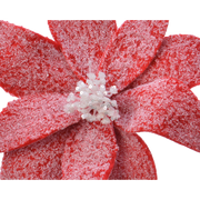 Assorted snowy Christmas flowers Ø29 cm