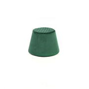 Green metal velvet pouf cm 46.5 x 46.5 x h 33