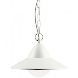Aluminum and Metal Suspension Light, Opal Diffuser, 20W, 2050 Lumens, Class F, 3000K - 4000K - 6500K White