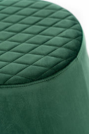 Green metal velvet pouf cm 46.5 x 46.5 x h 33