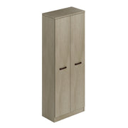 Multipurpose two-door clay shoe cabinet with 6 shelves cm h182x71x38