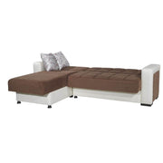 Sofa with peninsula Marmaris reversible container 212x145x80 H