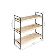 Hobby shelf 3 shelves 40x13x40 black ASZ1571