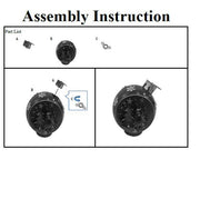 Reindeer metal sphere with red led cm25x30h40