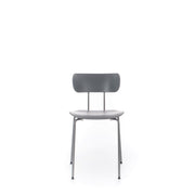 Polypropylene chair with gray seat
