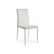 Achille chair with white steel structure