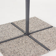 Garden umbrella with arm diameter 300x h253 cm SORRENTO Anthracite-Natural