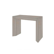 Console table with 5 extensions in elm finish 90x48xh.76 cm