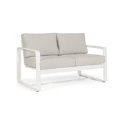 Two seater outdoor sofa White MERRIGAN 134x78x h84 cm
