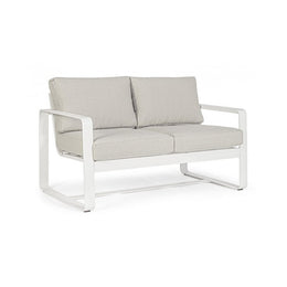 Two seater outdoor sofa White MERRIGAN 134x78x h84 cm