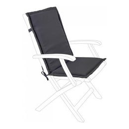 Outdoor cushion with removable cover Olefin Anthracite Schien Medium
