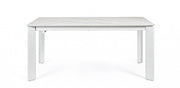 Extendable table Briva white gray
