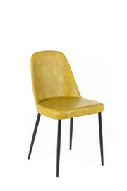 Set of 4 Soft-Touch Chairs - 52cm x 45cm x 85cm