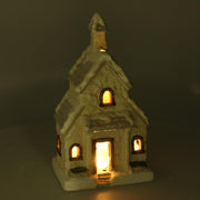 Cream resin house cm16x11h28