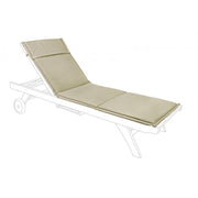 Poly cushion with removable cover in havana sunbed