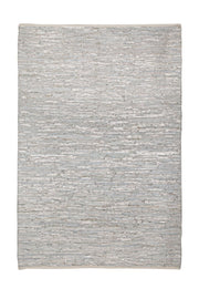 Helen silver leather rug