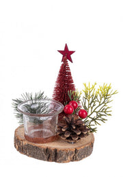 Set of 4 Red Sylvia Candles