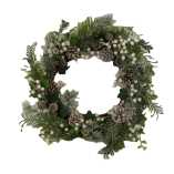 Round white plastic crown cm ø56