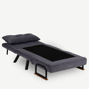 Sando folding armchair bed in gray fabric 60 x78xh.78 cm