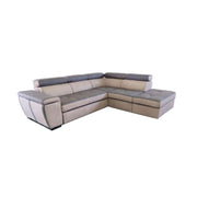 Kutri peninsula sofa bed and two-tone elephant and light gray container