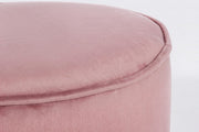 Annika modern coffee table-pouf combined set in antique pink