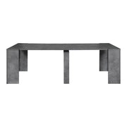 Extendable console table BAKU concrete 78x54 - 252x h78 cm