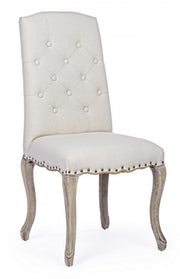 2x Classic style upholstered fabric chair