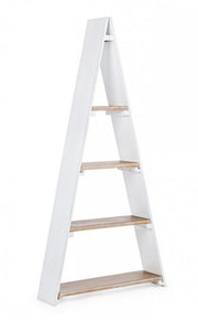 White MDF shelf with four MAiSON shelves 65x17x h137 cm