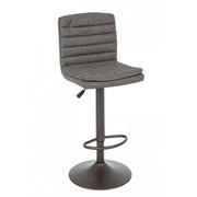 Connor dark gray bar stool in vintage eco-leather