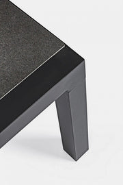Kledi coffee table in anthracite aluminum 120x70x43h cm