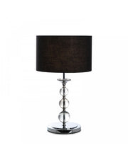 Giuditta table lamp in fabric and black metal STS