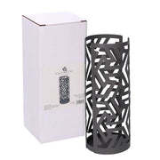 Round dark gray arrows metal cup holder cm ø8h20