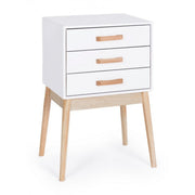 ORDINARY white chest of drawers 3 drawers 68h cm