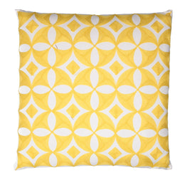 Geometric square fabric cushion cm45x45h10