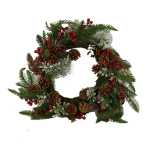 Red plastic crown cm ø50