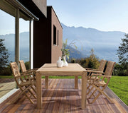 Natural style wooden chair with armrests