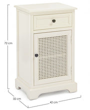 Classic bedside table Amabel 1 door and 1 drawer 42x32x72h cm