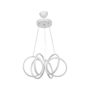 Ilya white spiral shaped LED pendant lamp MDL4439