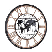 Ticking wooden wall clock diameter 70 cm height 5