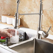 Kitchen Mixer with Retractable Sprayer Chrome L 35 x W 9 x H 54 cm