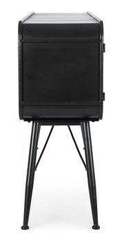 Sideboard with 3 doors and 2 drawers in vintage style metal