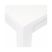 Extendable white ash dining table in melamine wood cm 85x140 - 180